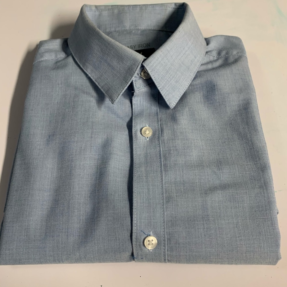 H&M Sky-blue collar shirt. Size: small. Slim fit